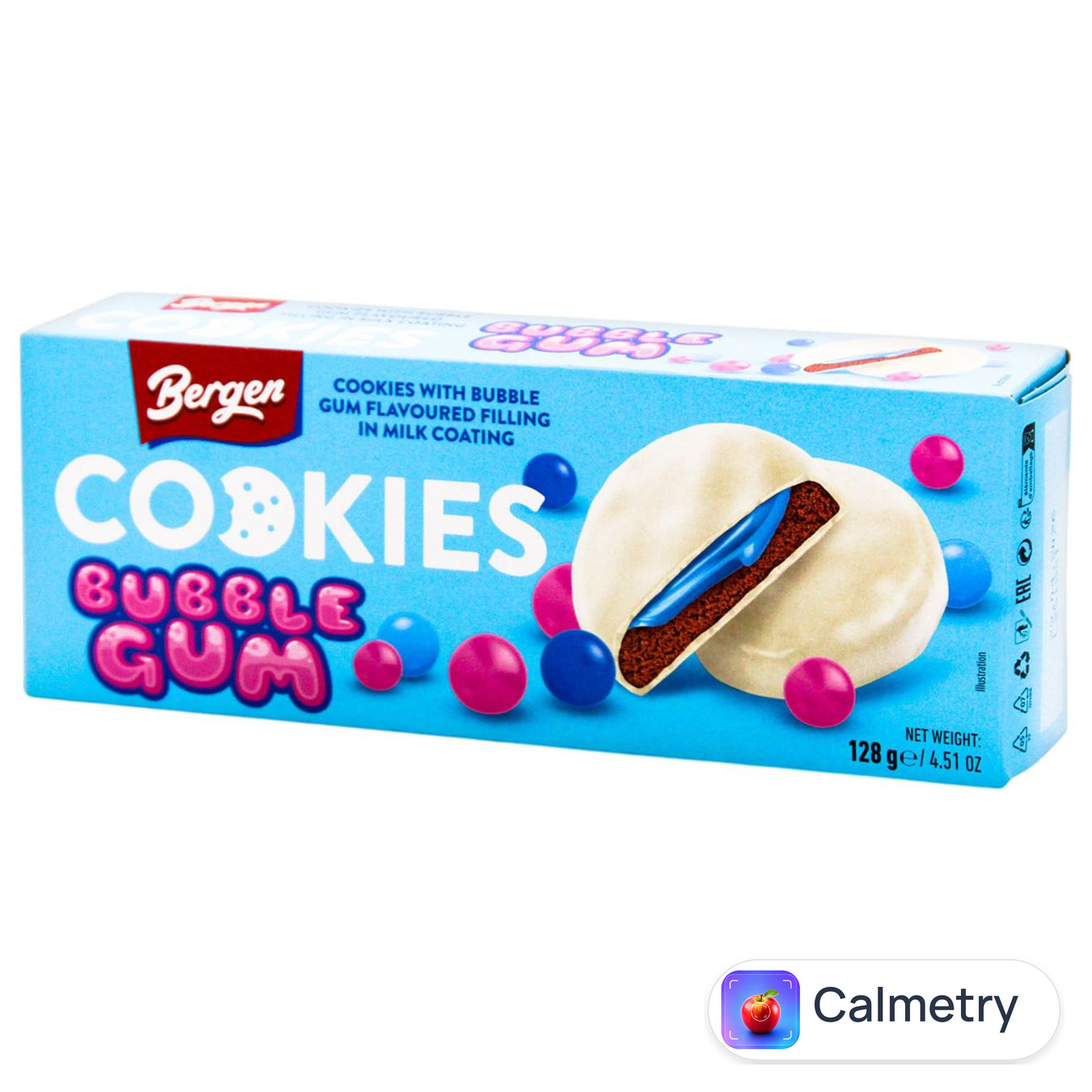 Печиво Bergen Cookies Bubble Gum 128г