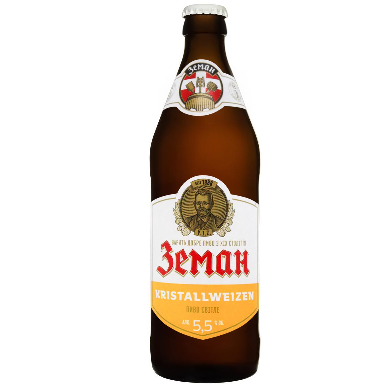 Пиво Zeman Kristallweizen світле 5,5% 0,5л — фото продукту