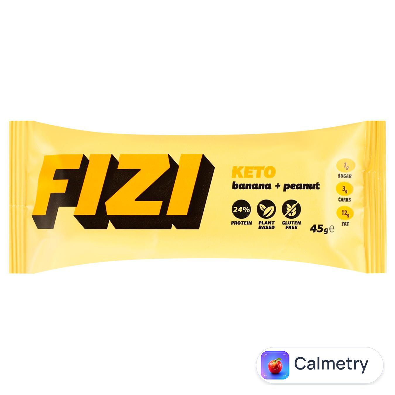 Батончик протеїновий Fizi Keto арахіс та банан 45г