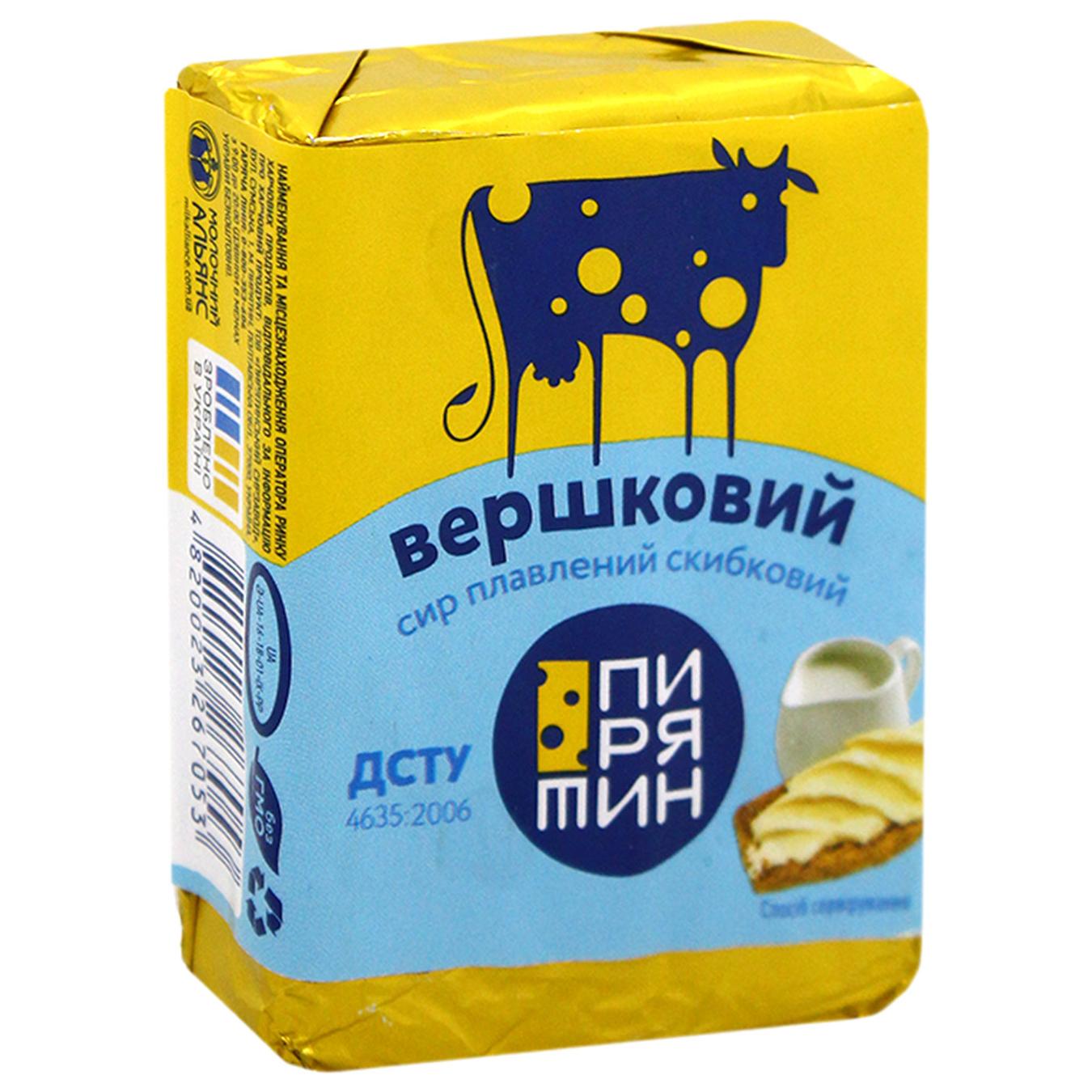 Сир плавлений Пирятин Вершковий 38% 70г — фото продукту