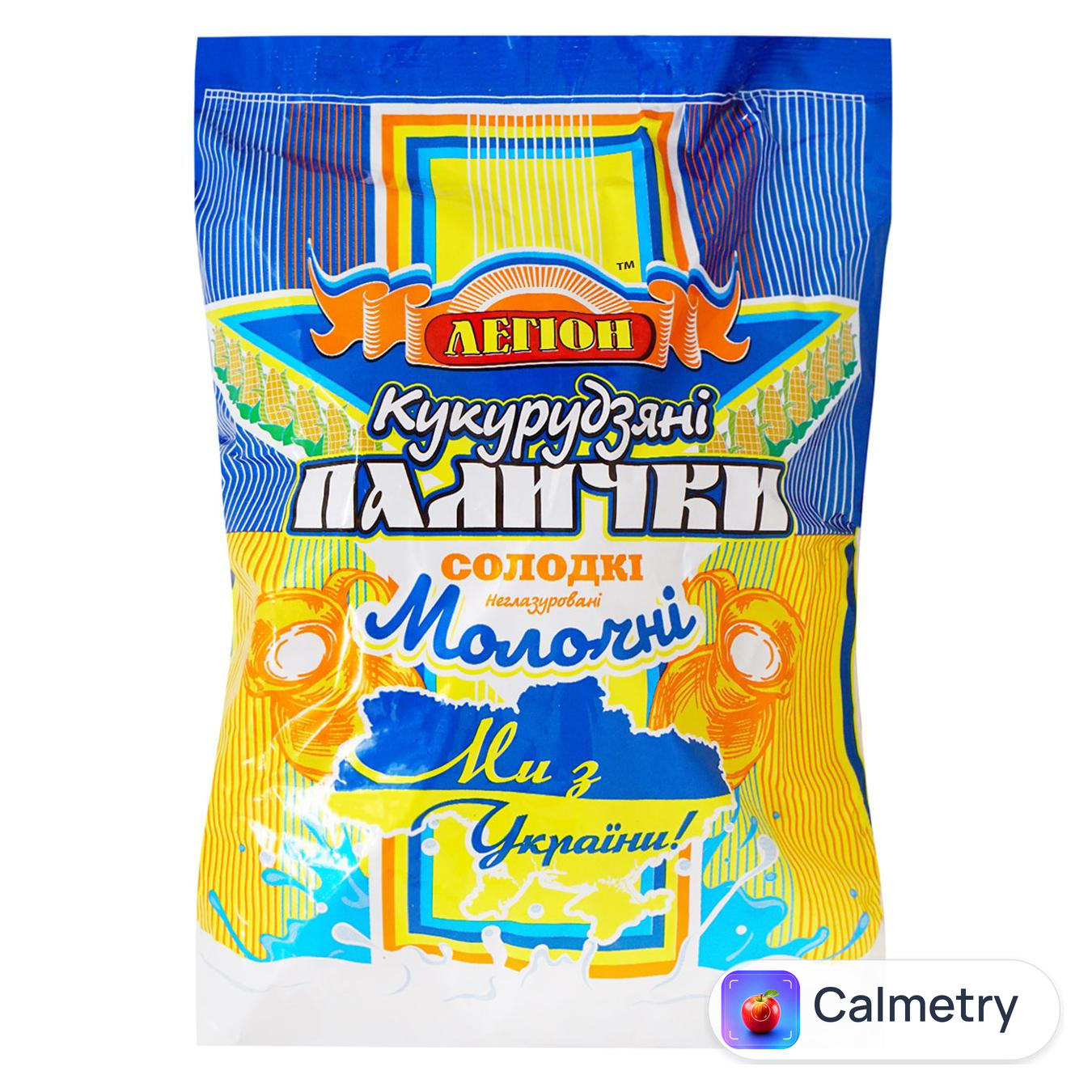 Палички кукурудзяні Легіон Молочні солодкі неглазуровані 50г