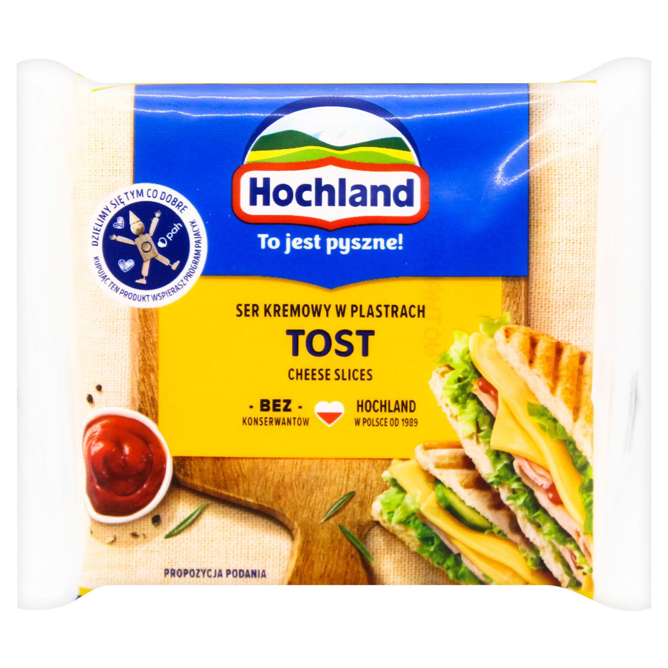 Сир плавлений Hochland Тост скибочками 40% 130г — фото продукту