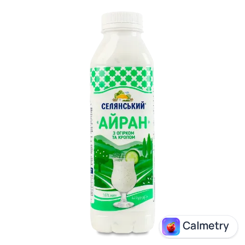 Айран Селянський з огірком та кропом 1,6% пет Селянське