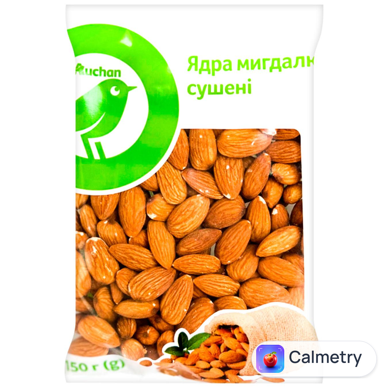 Ядра мигдалю Auchan сушені 150г