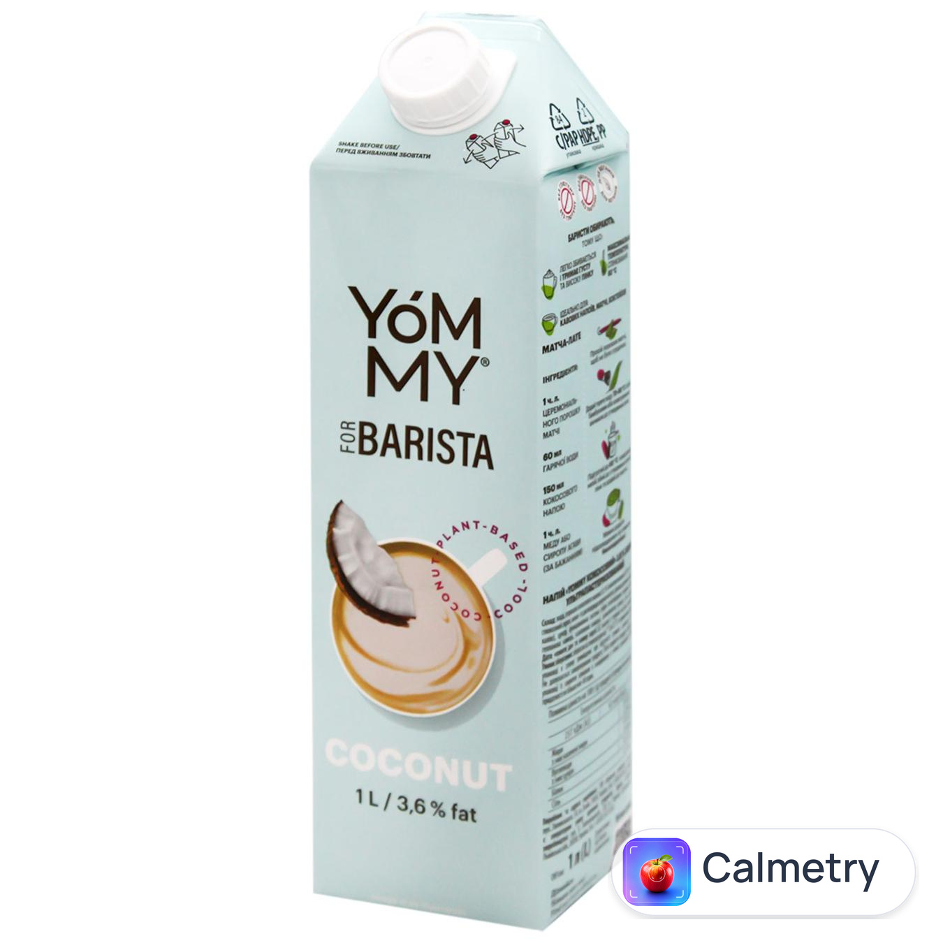Напій кокосовий Yommy 3,6% 1л