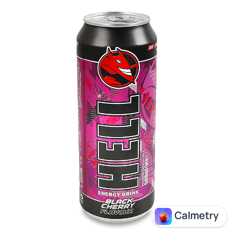 Напій енергетичний Hell Black Cherry безалкогольний газований з/б, 0,5л