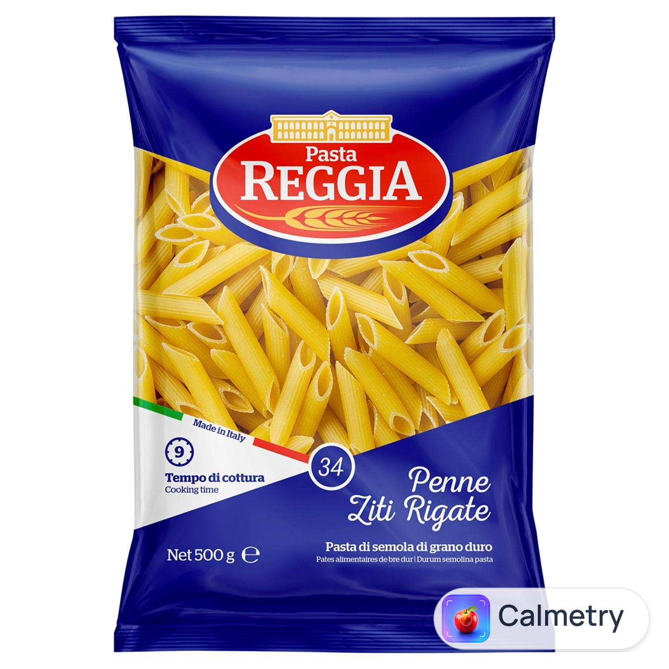 Макаронні вироби Pasta Reggia Penne Ziti Rigate №34 500г — фото продукту