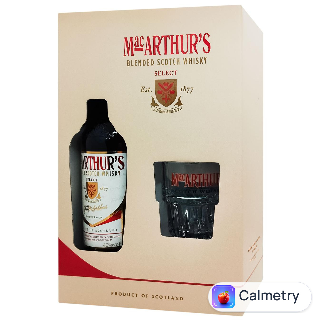 Віскі MacArthur's 40% 0,7л + склянка