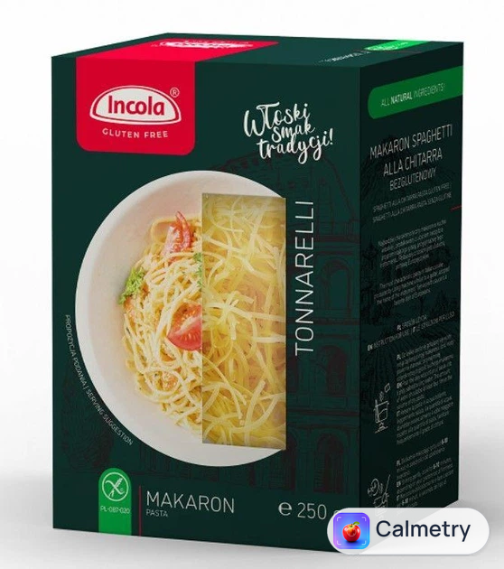 Макарони без глютену вермішелька Tonnarelli INCOLA 250 г