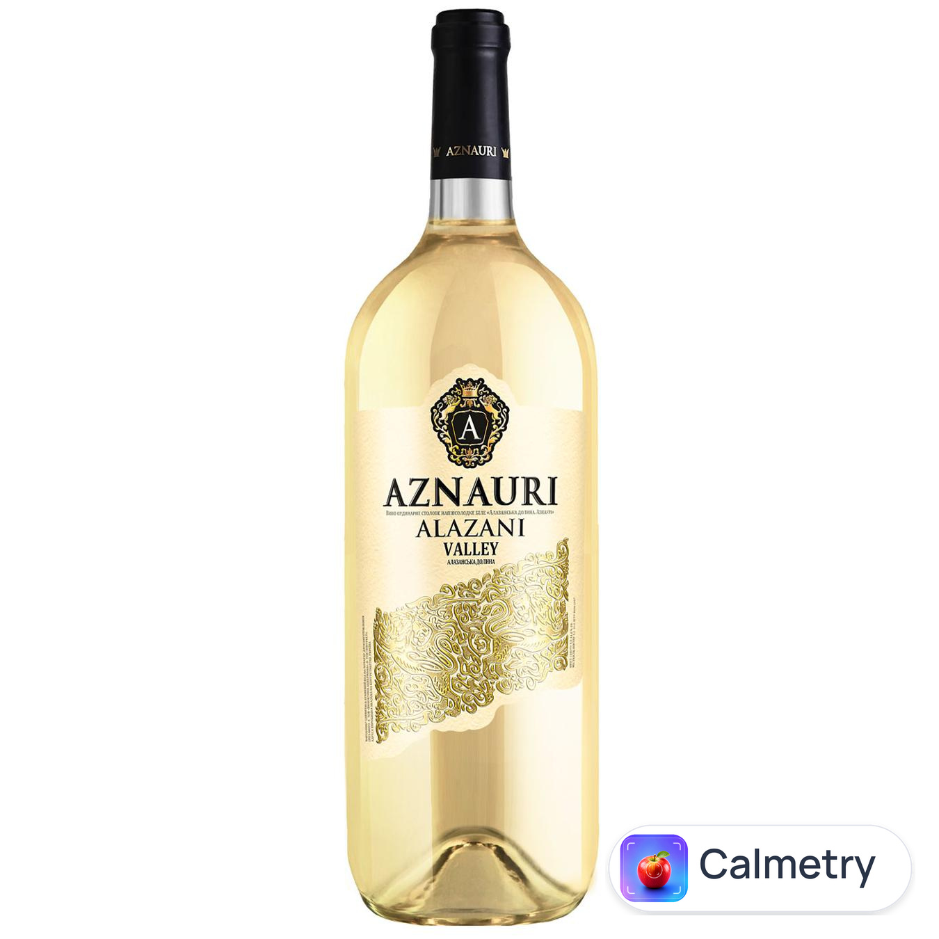 Вино Aznauri Алазанська долина біле напівсолодке 9-13% 1,5л — фото продукту