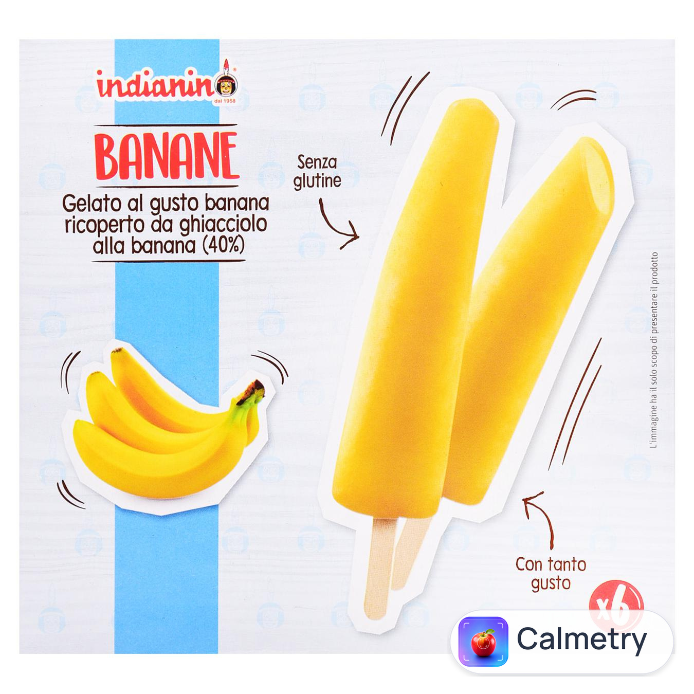 Морозиво Gelato d'Italia Indian банановий сорбет 6*60г