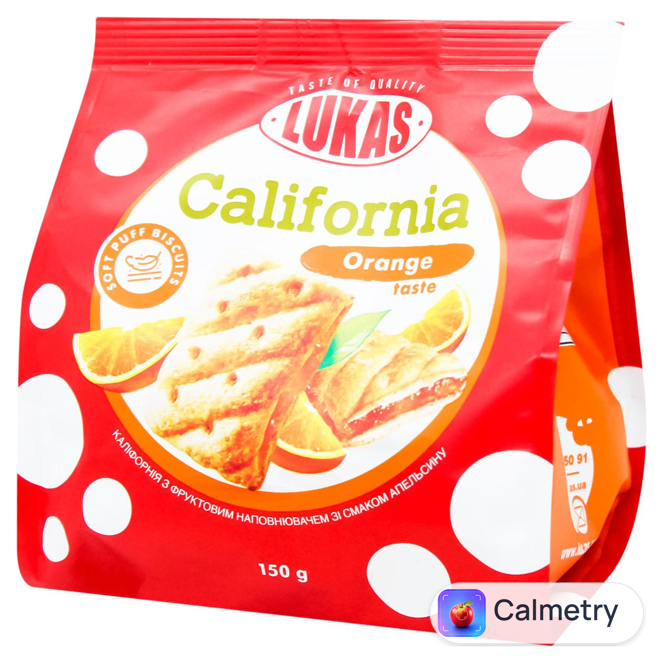 Печиво Lukas California апельсин 150г