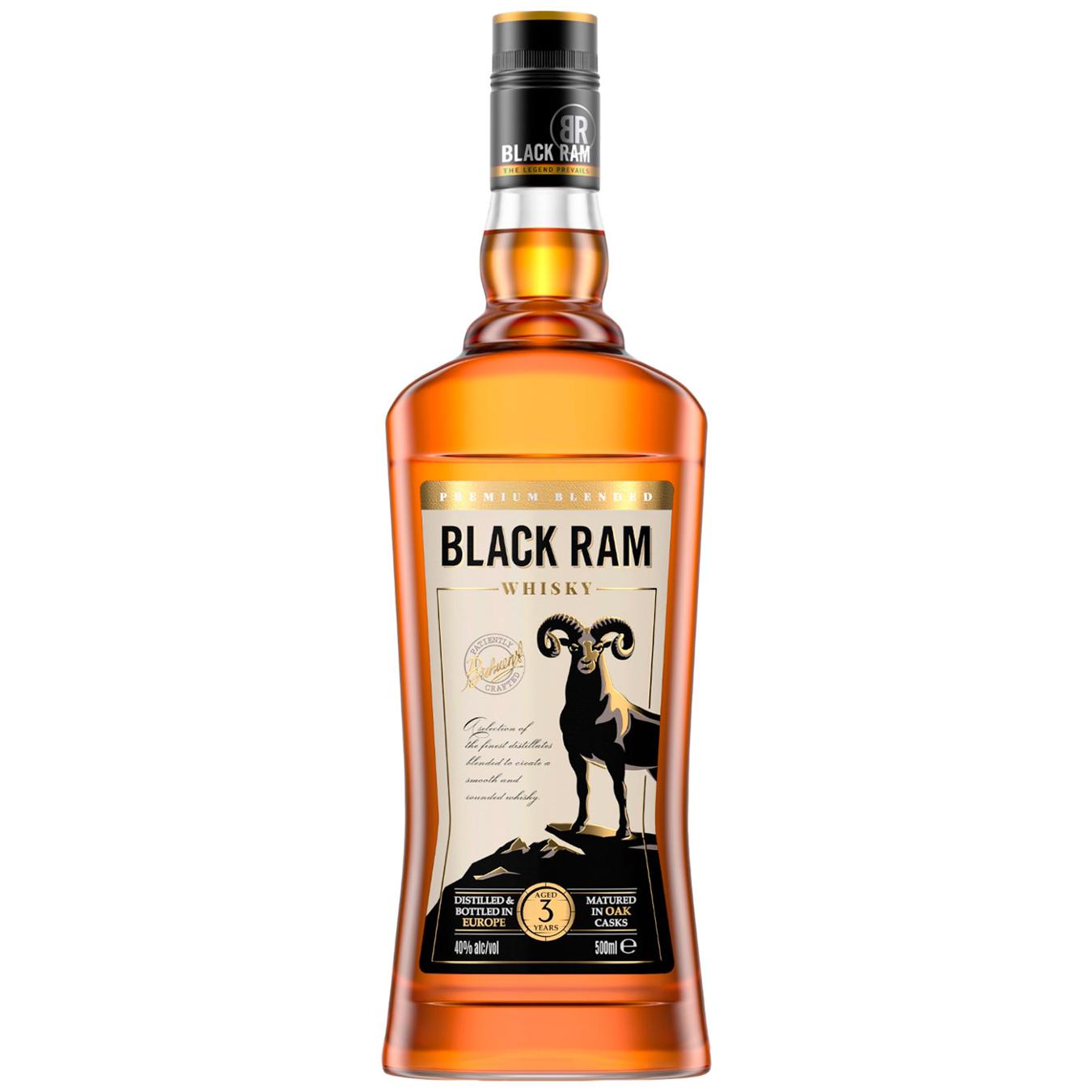 Віскі Black Ram 40% 0,5л — фото продукту