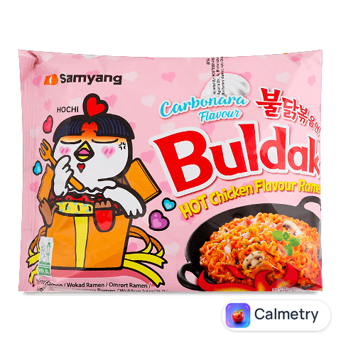 Рамен Samyang Buldak курка в соусі карбонара гостра, 130г