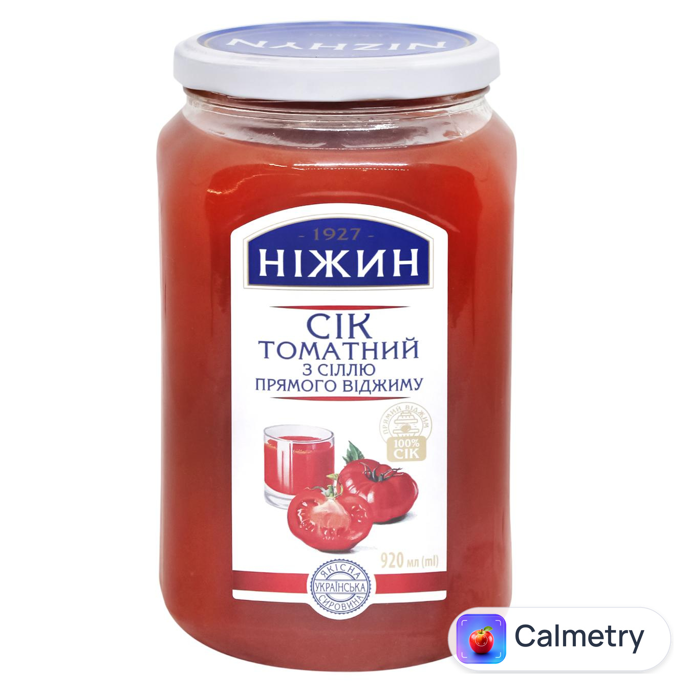 Сік Ніжин томатний з сіллю 920г — фото продукту