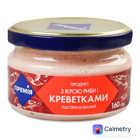 Продукт «Премія»® з ікрою риби і креветками пастеризований 160г