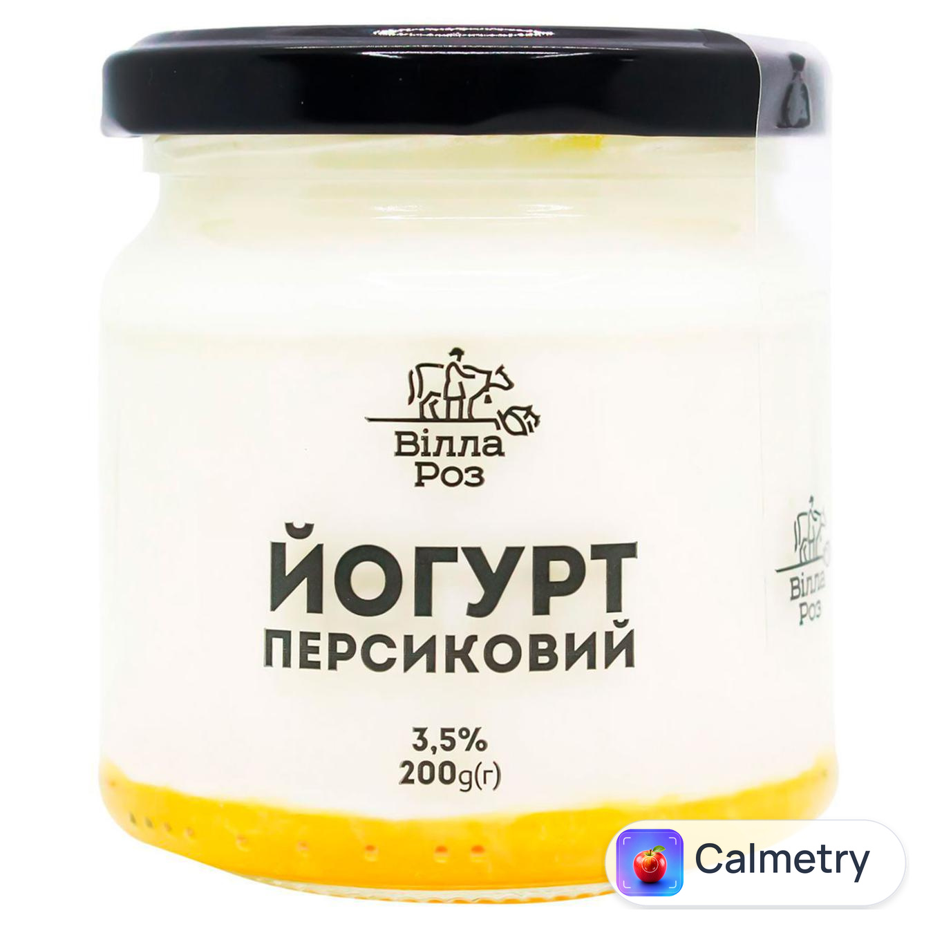 Йогурт Вілла Роз Персиковий 3,5% 200г