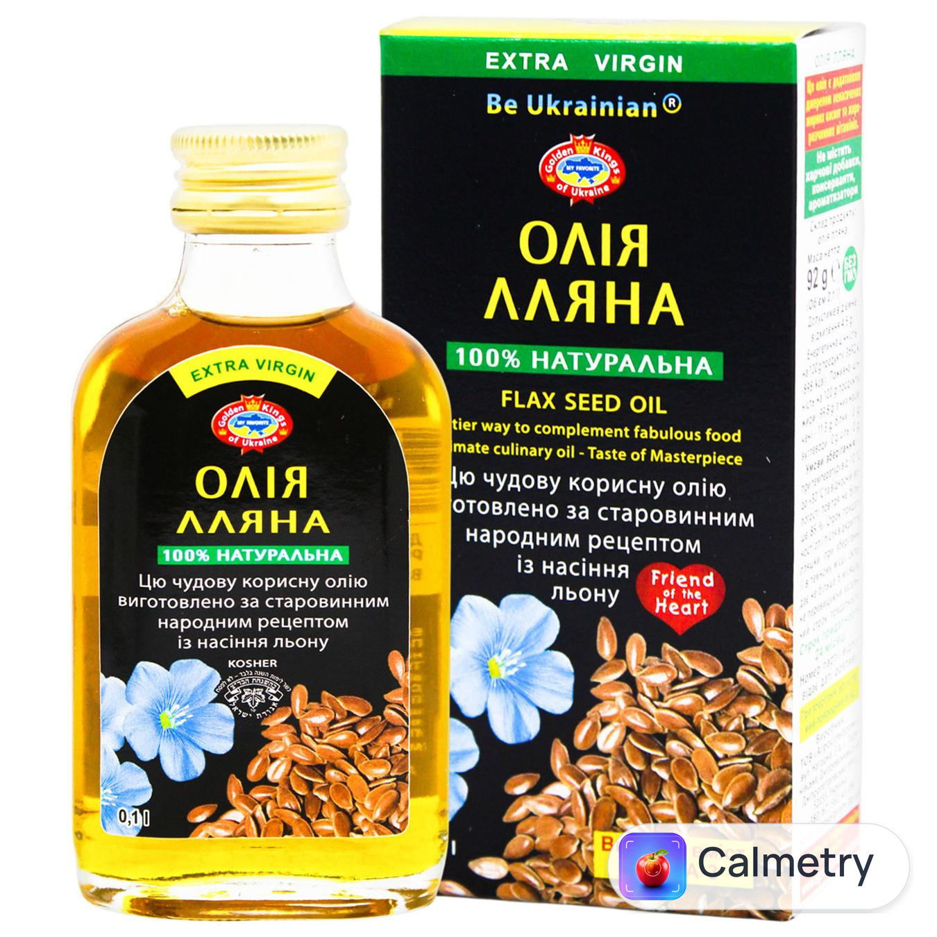 Олія лляна Golden Kings of Ukraine екстра вірджин 100мл