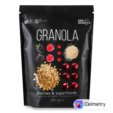 Гранола San Granola з ягодами та суперфудами