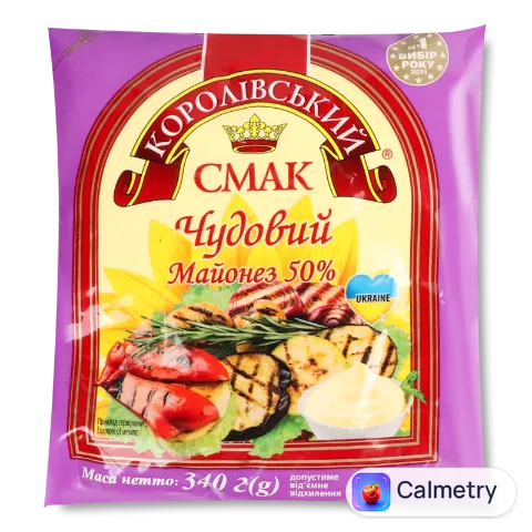 Майонез «Королівський смак» «Чудовий» 50% ф/п