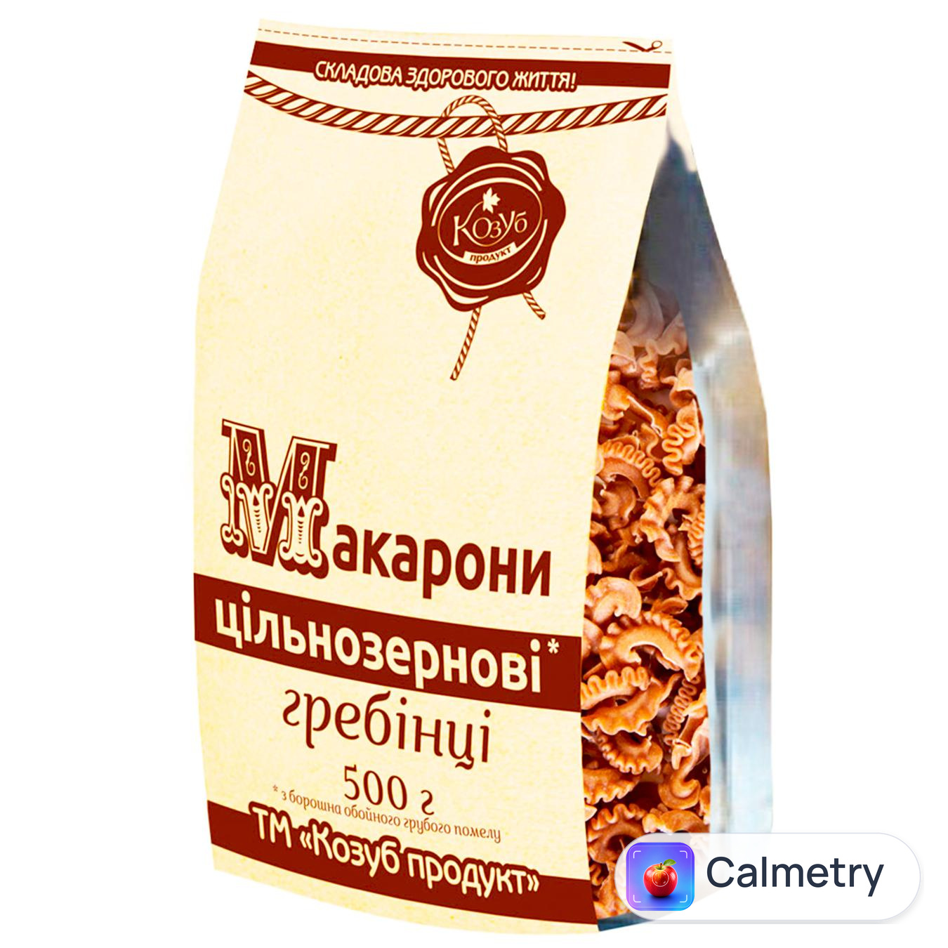 Макаронні вироби Козуб Продукт Гребінці цільнозернові 500г