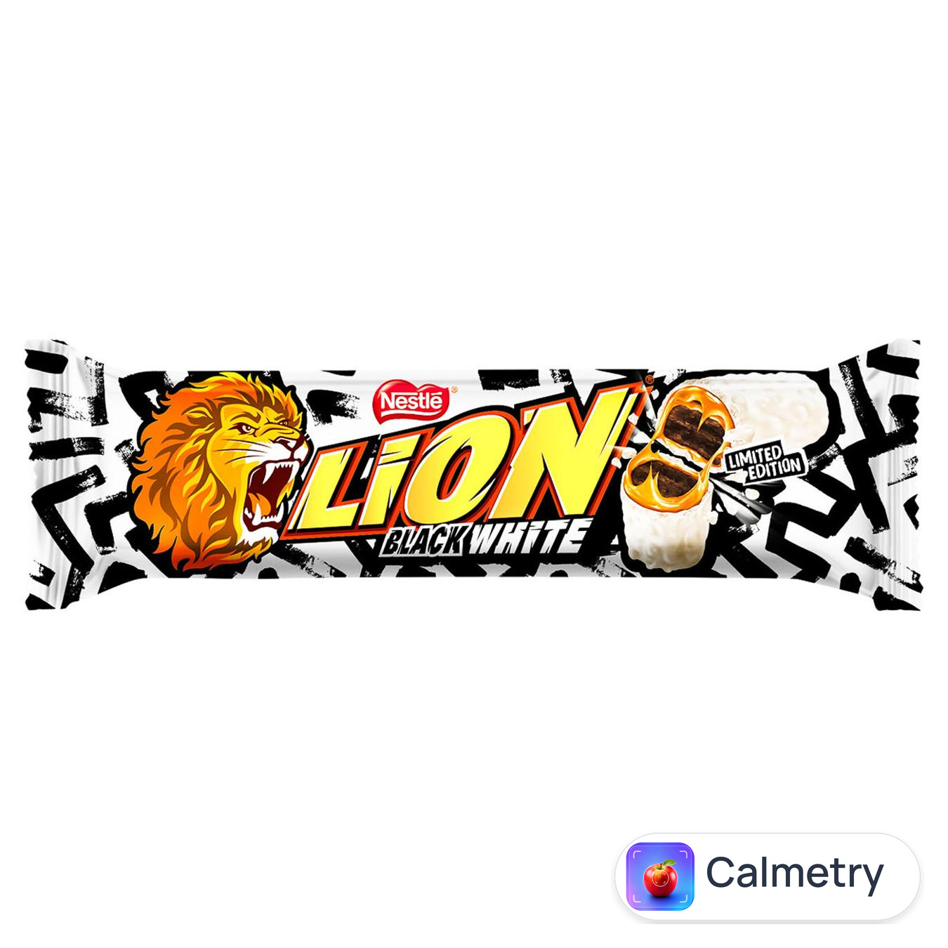 Батончик NESTLE® LION® Black&White зі смаком брауні 42г — фото продукту