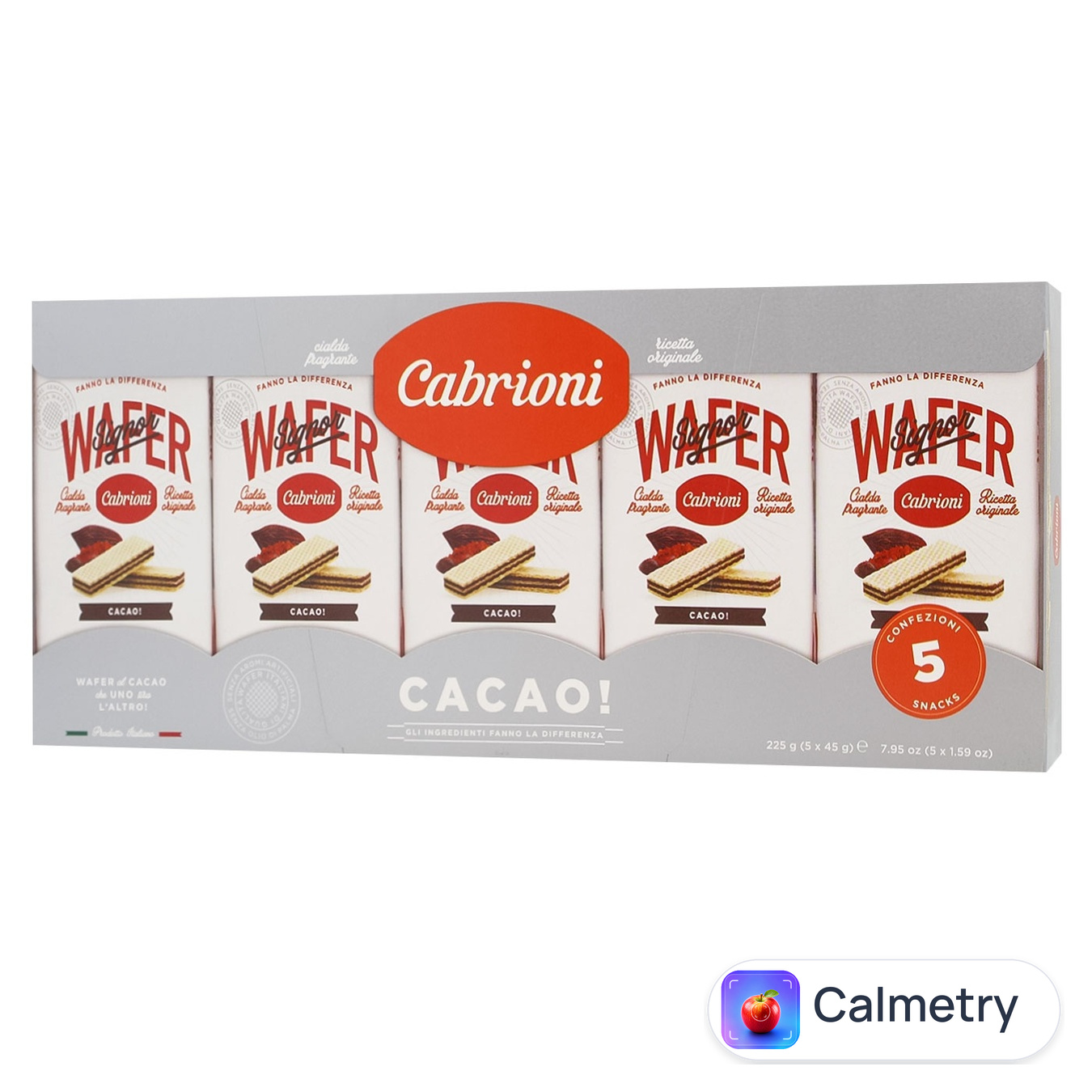 Вафлі Cabrioni з какао 225г