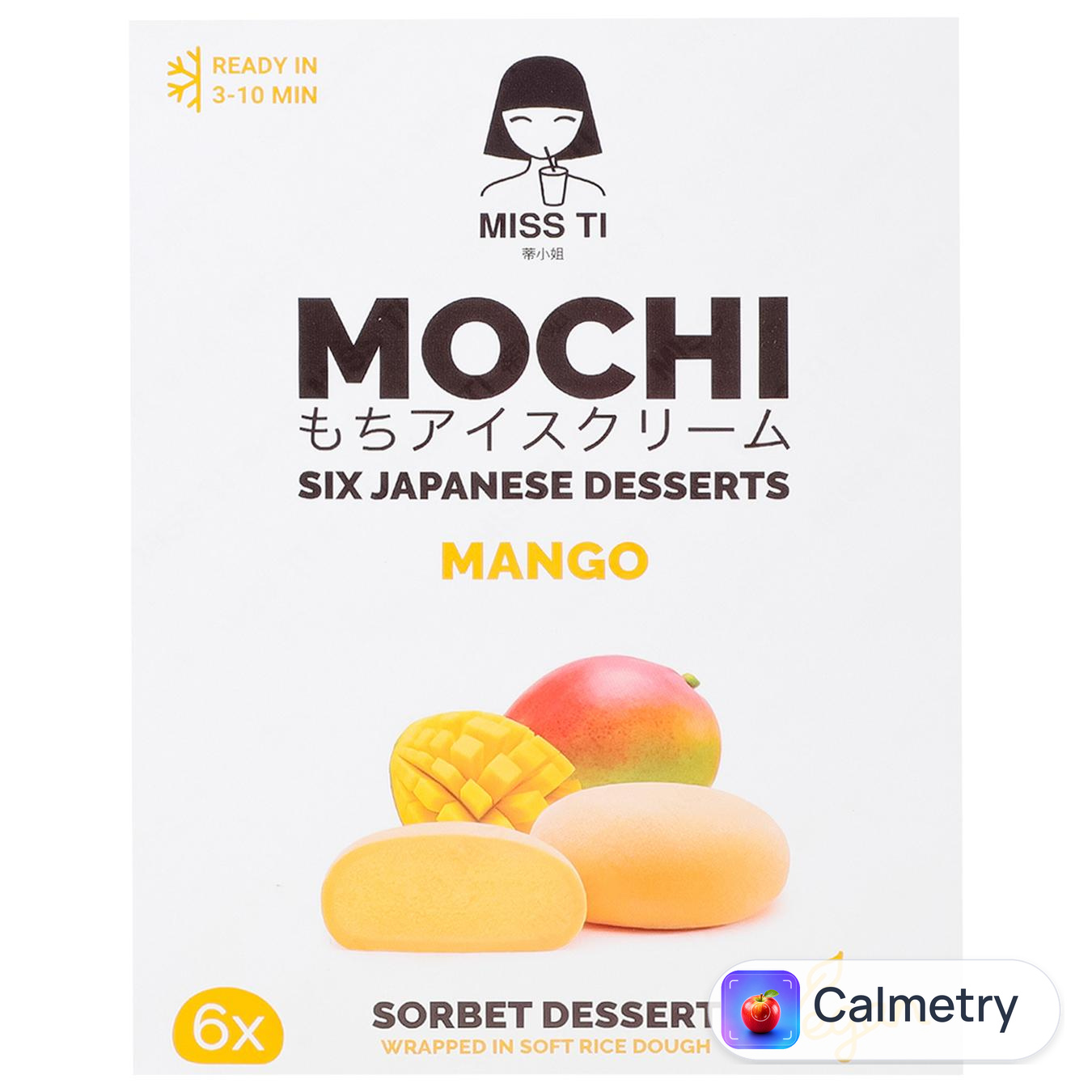 Морозиво-сорбет Miss Ti Mochi манго в рисовому тісті 210г — фото продукту