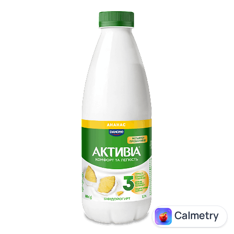 Біфідойогурт Активіа ананас питний 1,2%, 800г