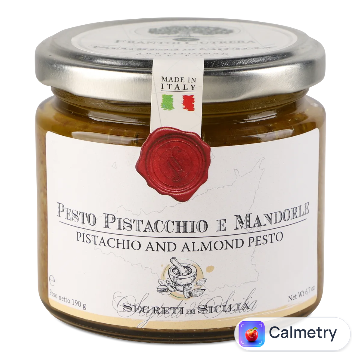 Соус Frantoi Cutrera песто з мигдалем та фісташками 190г