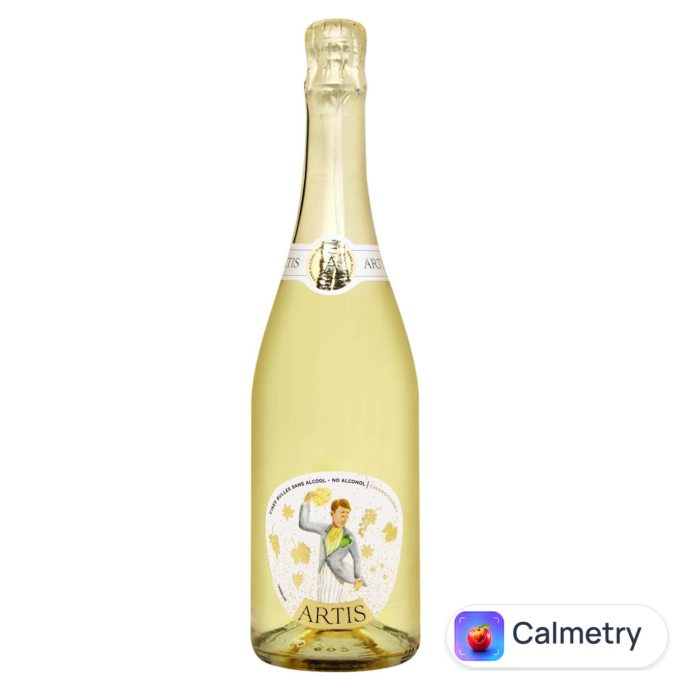 Вино ігристе Artis Fines Bulles Chardonnay біле сухе безалкогольне 0,75л