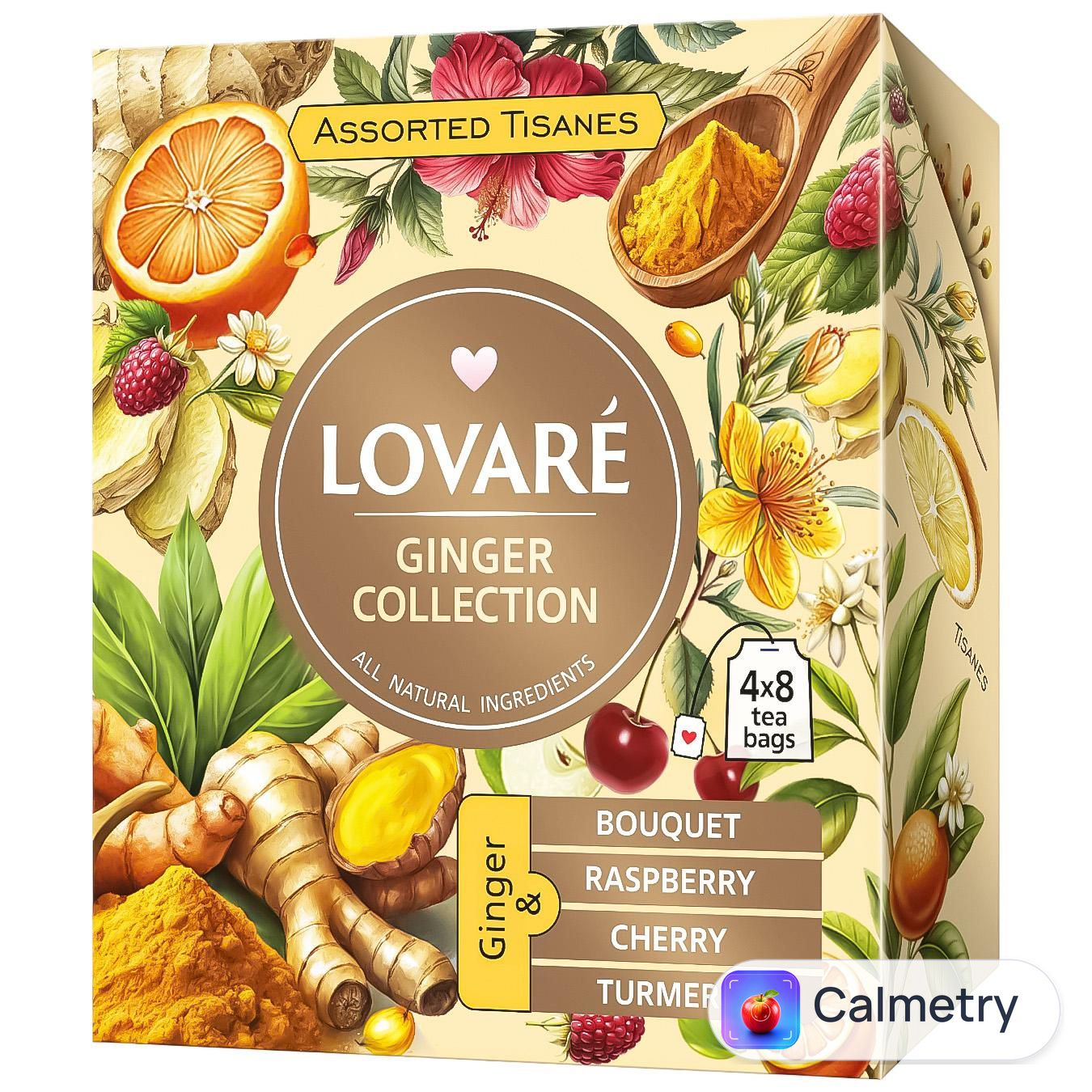 Чай трав'яний Lovare Assorted Tisanes Ginger Collection 1,5г х 32шт