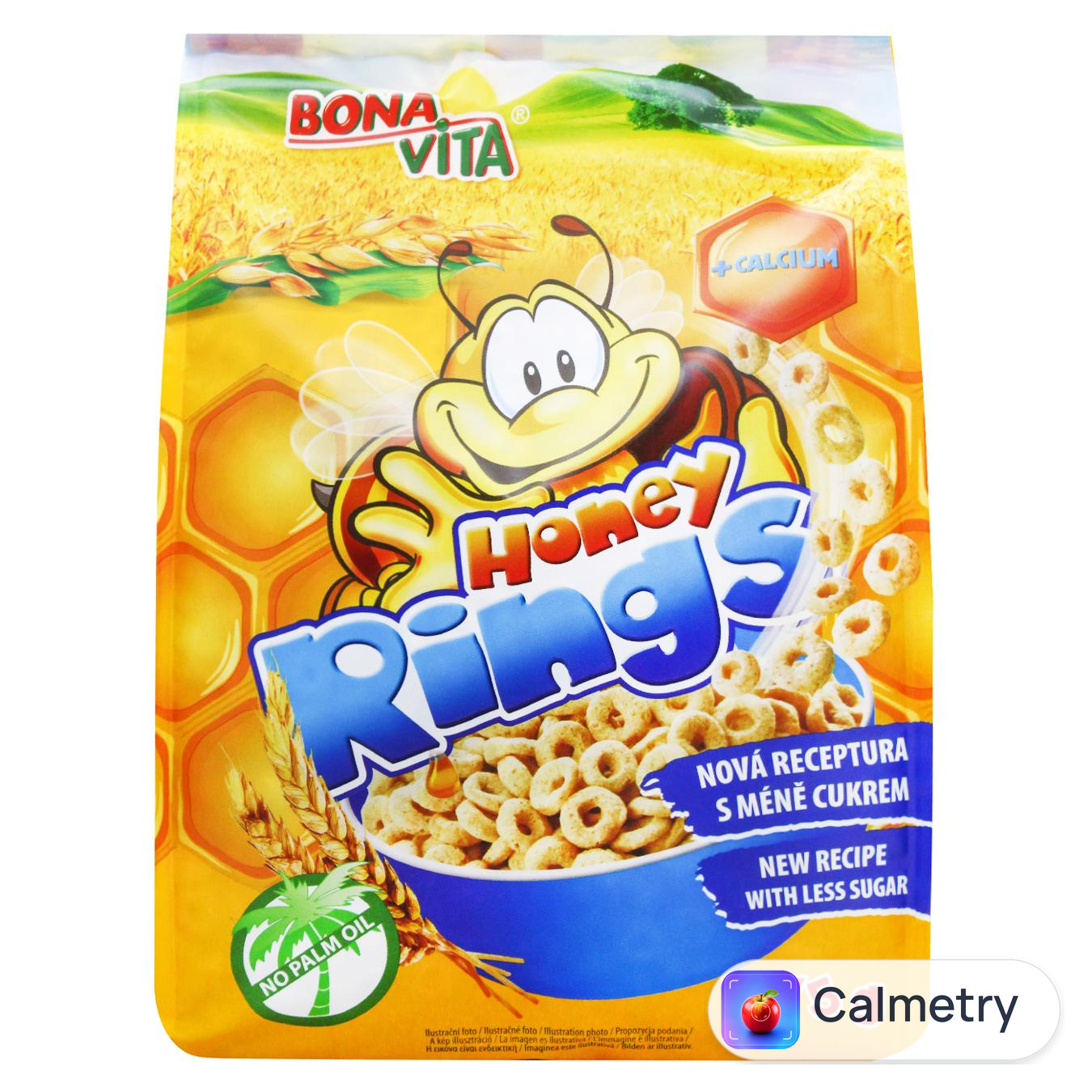 Сніданок сухий Bona Vita Зернові кільця з медом 375г — фото продукту