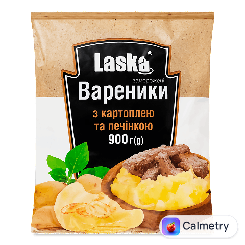 Вареники Laska з картоплею та печінкою, 900г