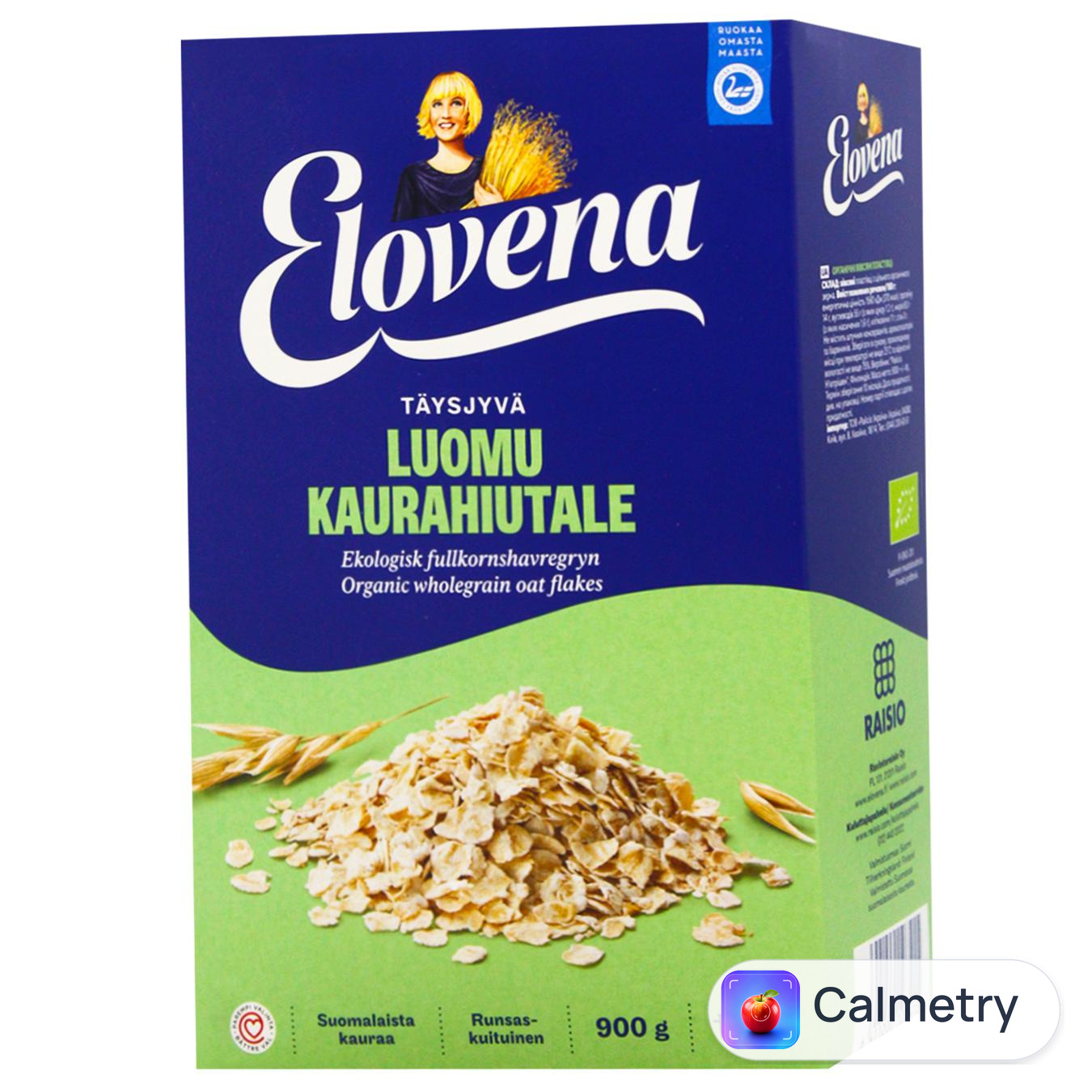 Пластівці вівсяні Elovena органічні 900г — фото продукту