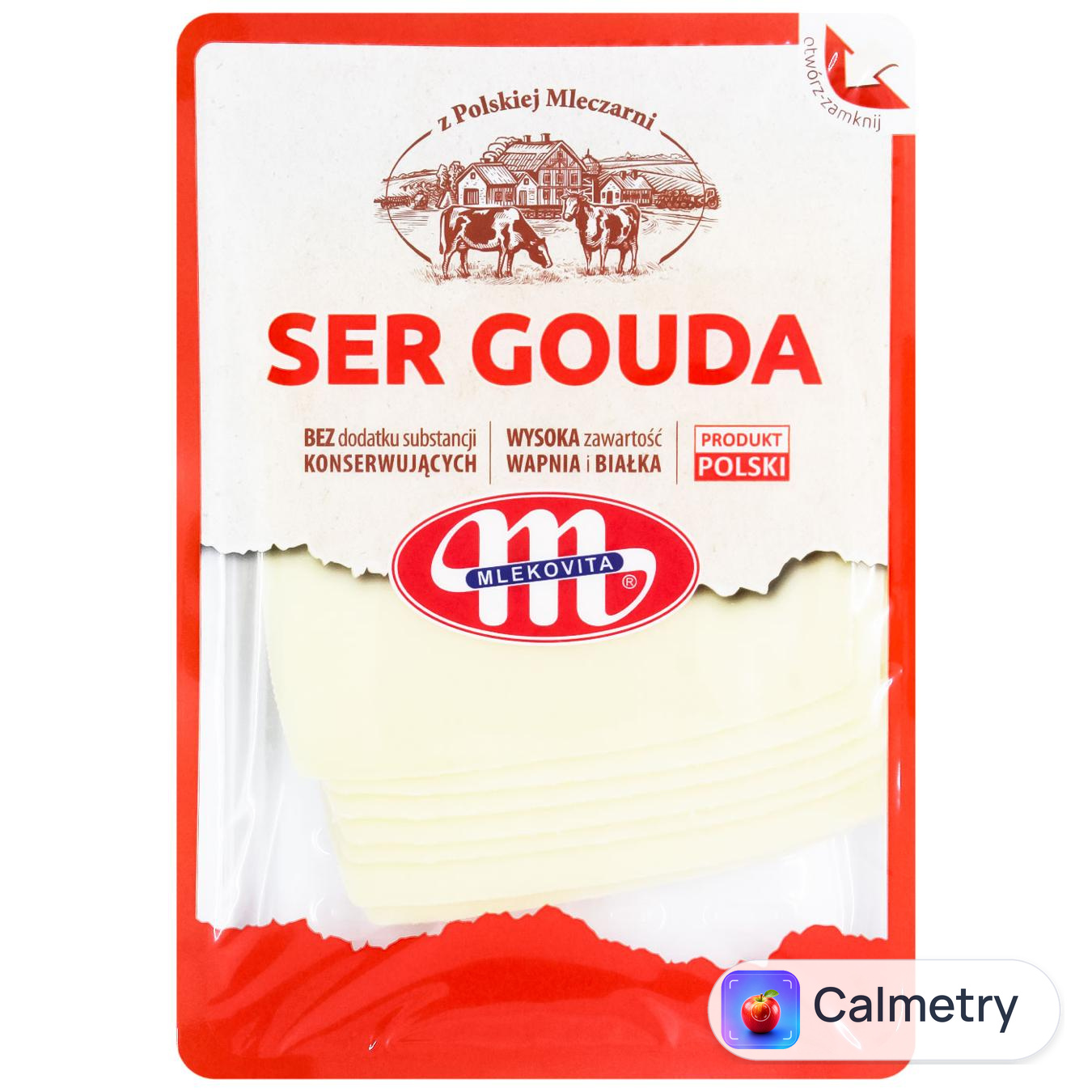 Сир Mlekovita Gouda нарізка 45% 150г