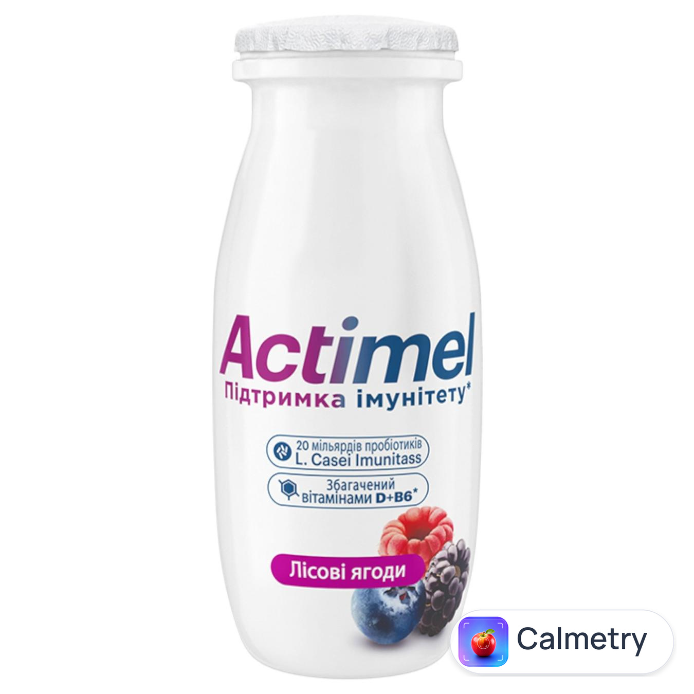 Продукт кисломолочний Actimel Лісові ягоди 1,4% 100г — фото продукту