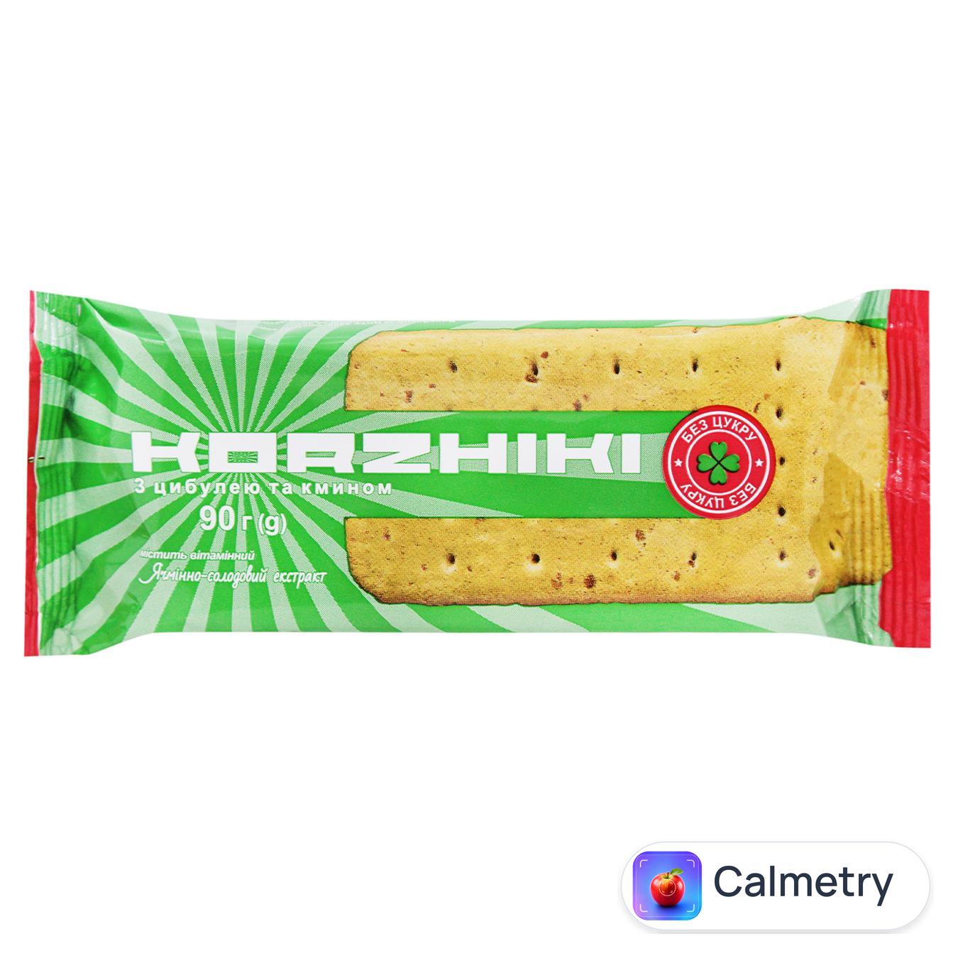 Галети Здраво Korzhiki з цибулею та кмином 90г — фото продукту