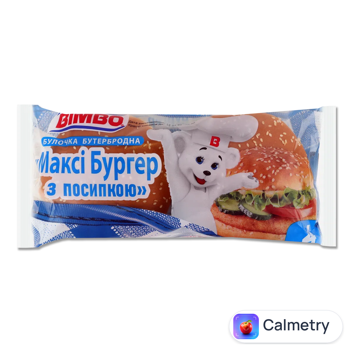 Булочка Bimbo Максі Бургер з посипкою бутербродна 296г