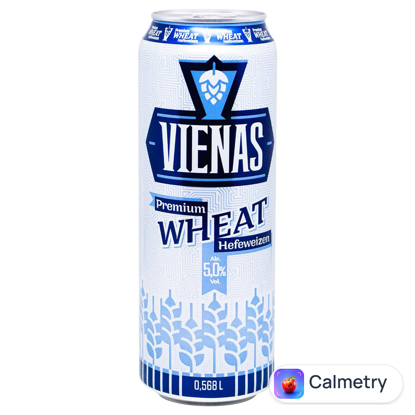 Пиво Vienas Premium Пшеничне світле 5% 0,568л