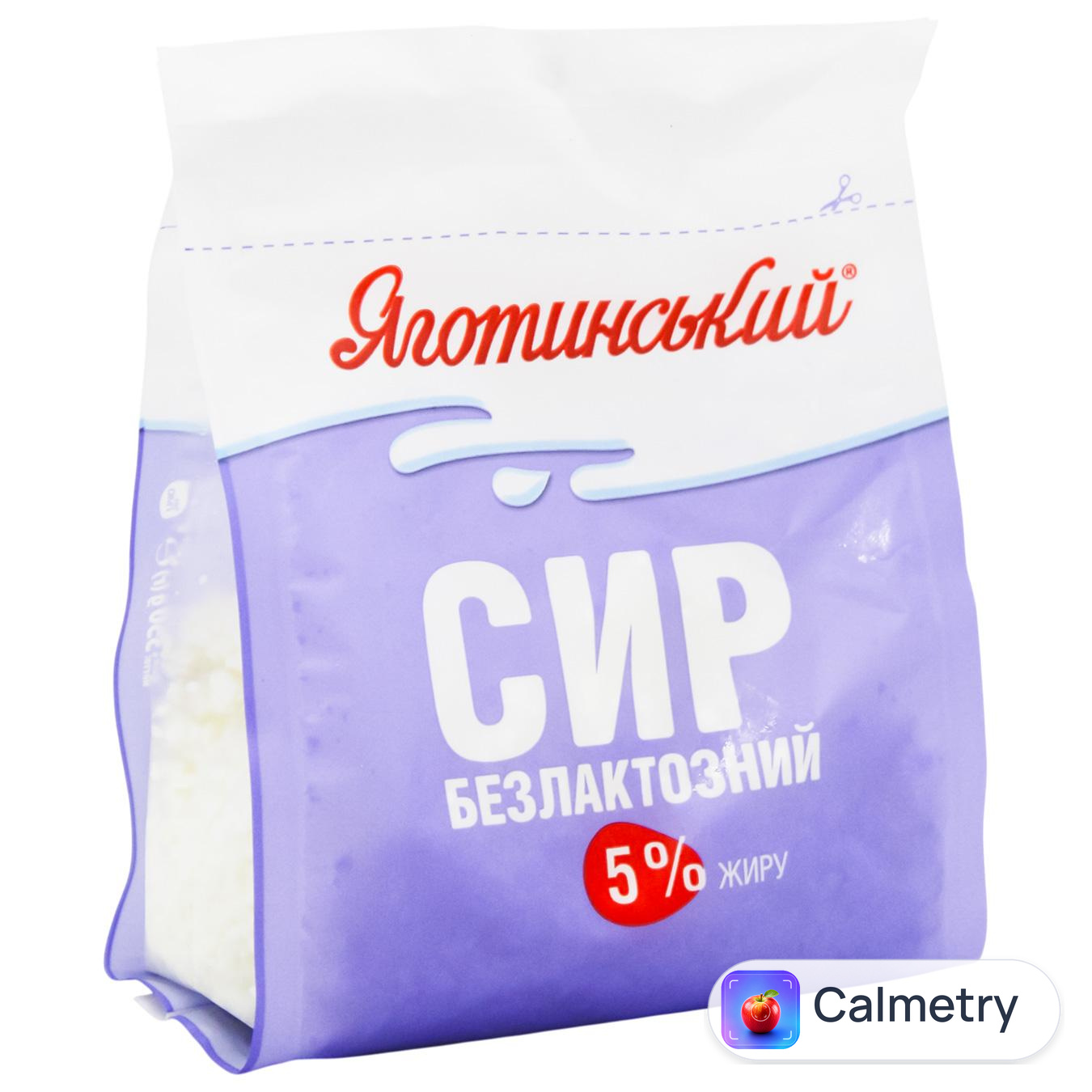 Сир кисломолочний Яготинський безлактозний 5% 350г — фото продукту