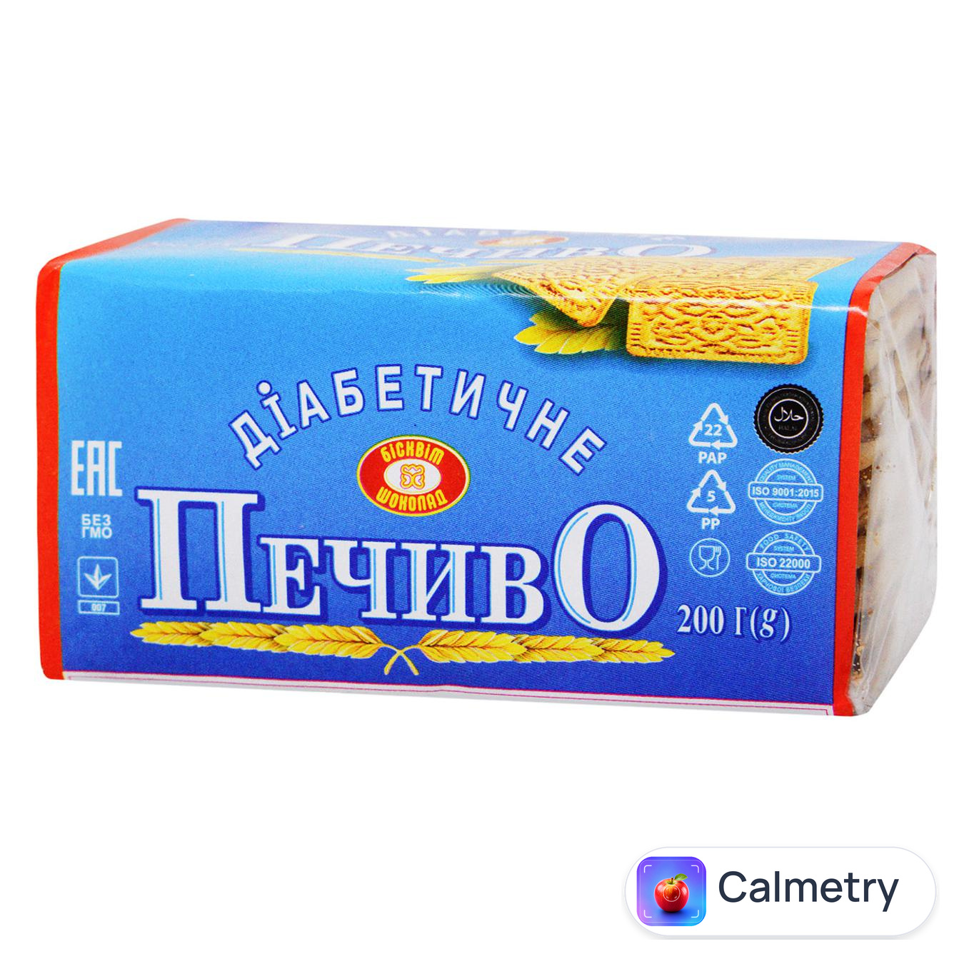 Печиво Бісквіт-Шоколад Діабетичне 200г — фото продукту