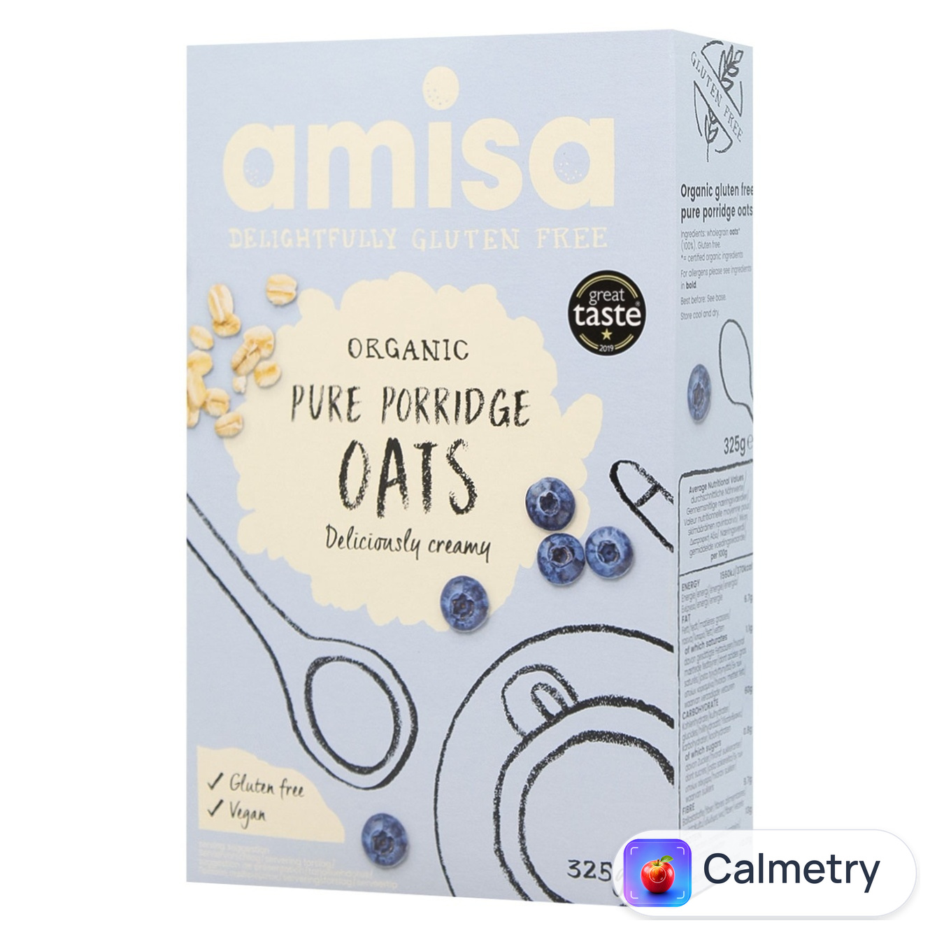 Каша вівсяна Amisa органічна без глютену 325г