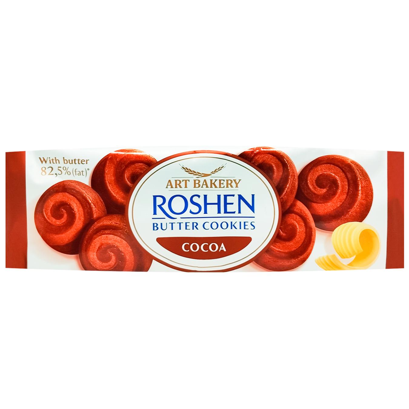 Печиво Roshen Butter Cookies з маслом та какао 140г — фото продукту
