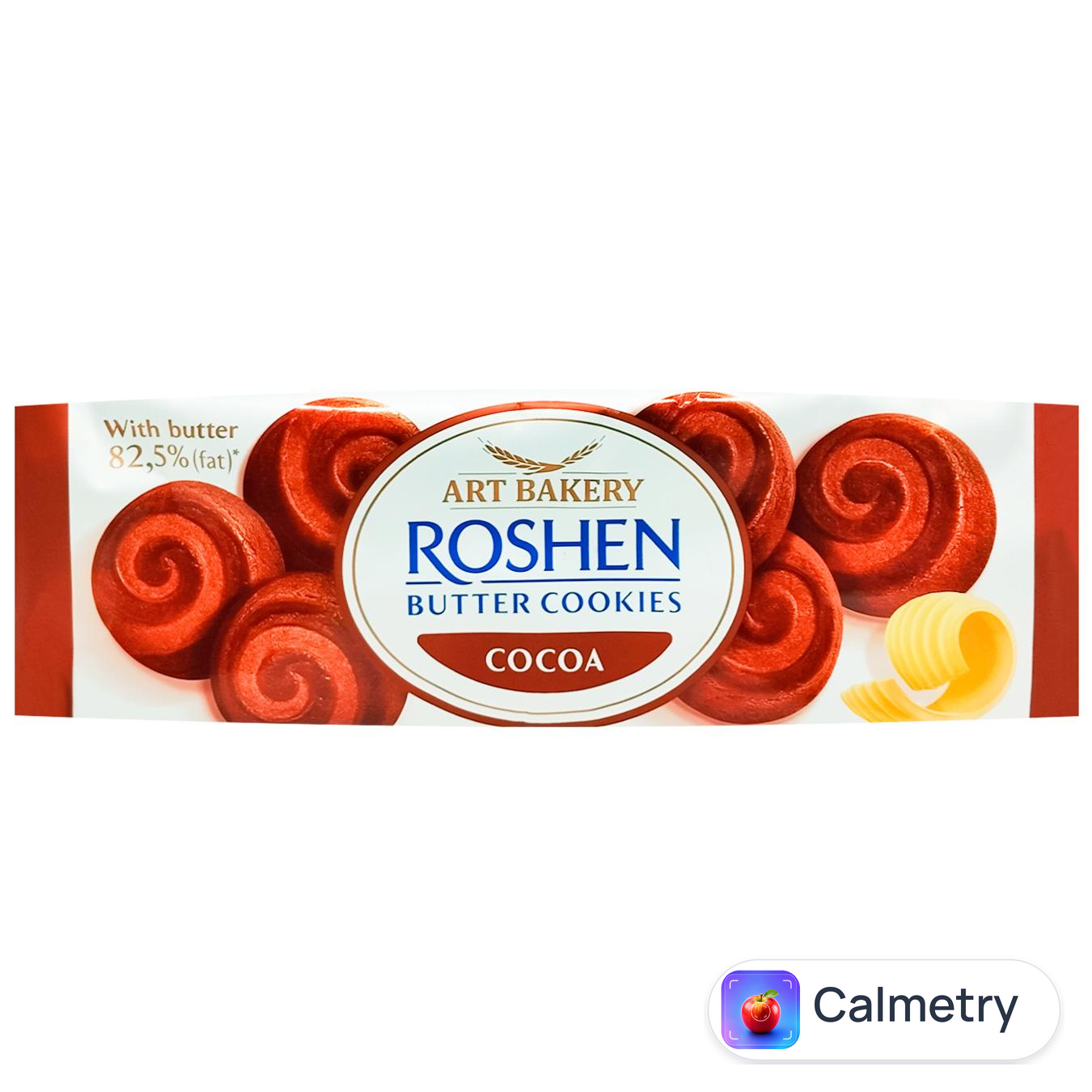 Печиво Roshen Butter Cookies з маслом та какао 140г — фото продукту