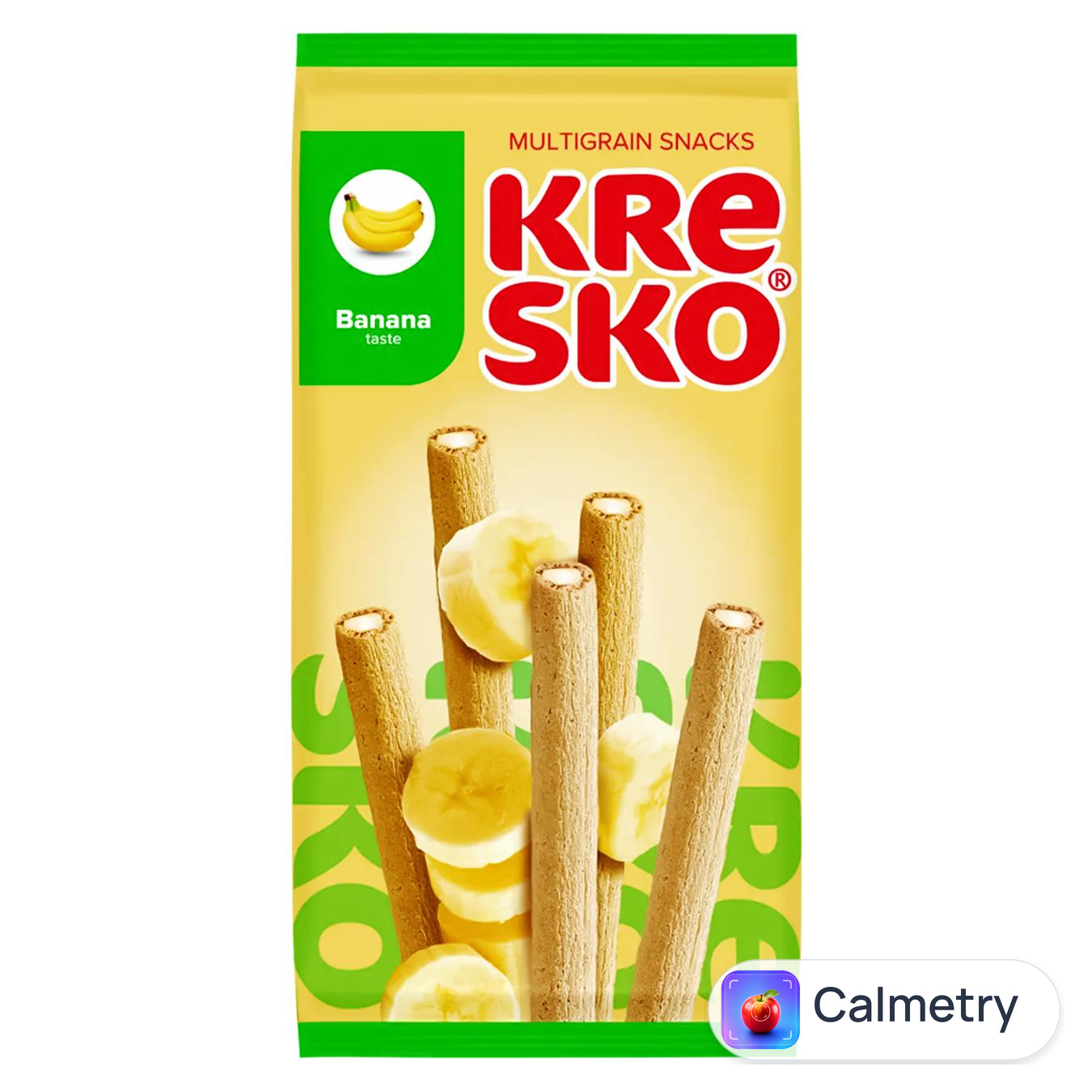 Печиво АВК Kresko хрусткі тубочки з банановим кремом 140г — фото продукту