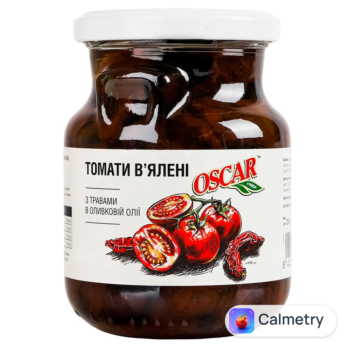 Томати Oscar в'ялені з травами в оливковій олії 230г