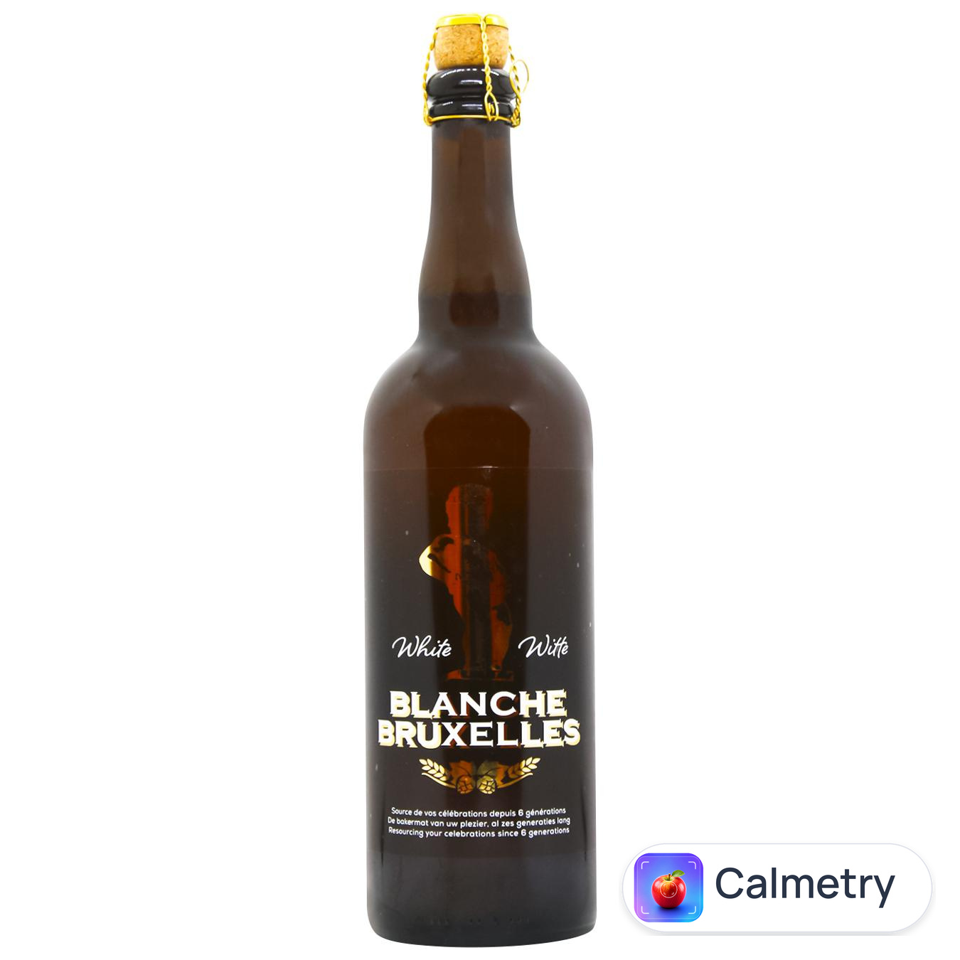 Пиво Blanche de Bruxelles світле 4,5% 0,75л — фото продукту