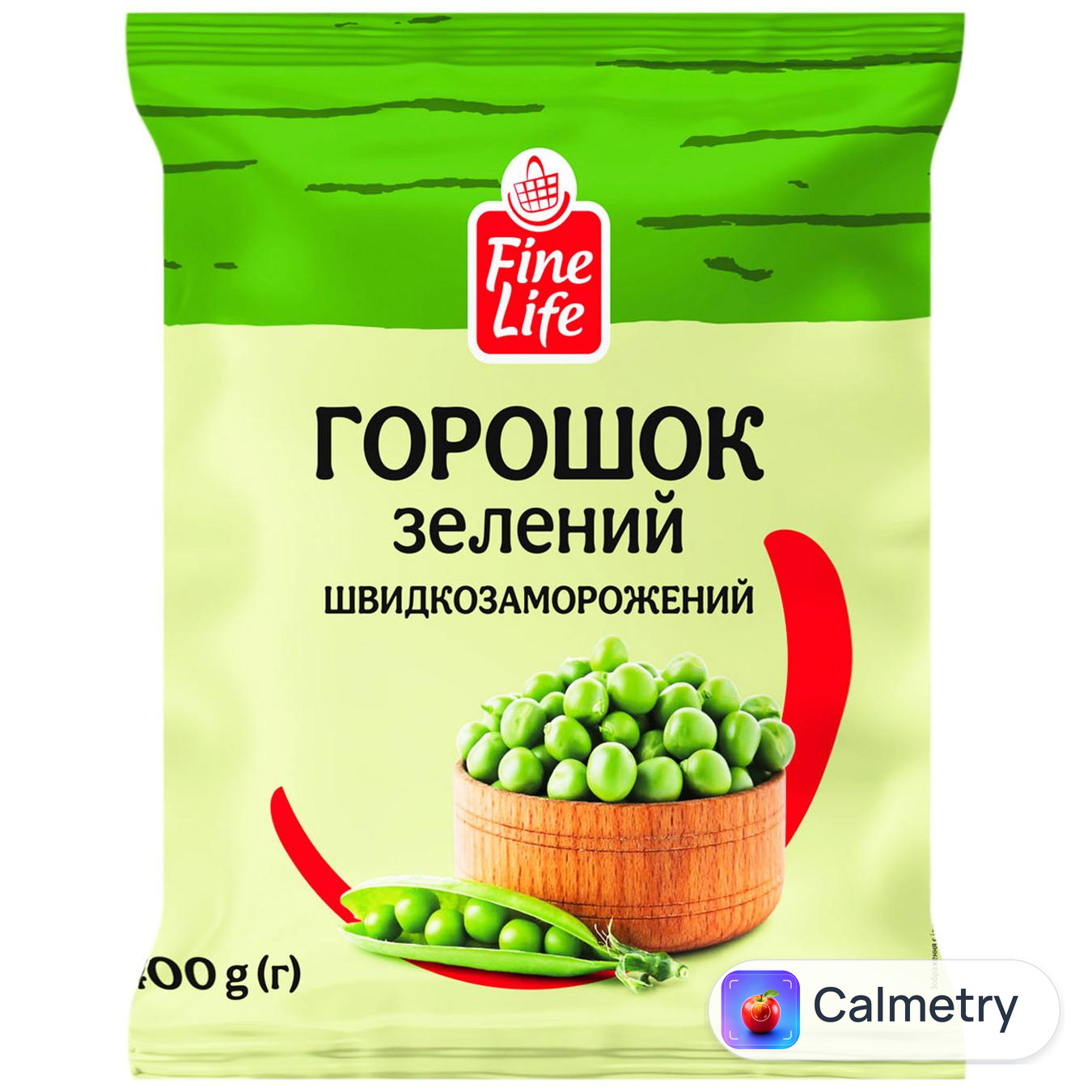 Горошок зелений Fine Life швидкозаморожений 400г