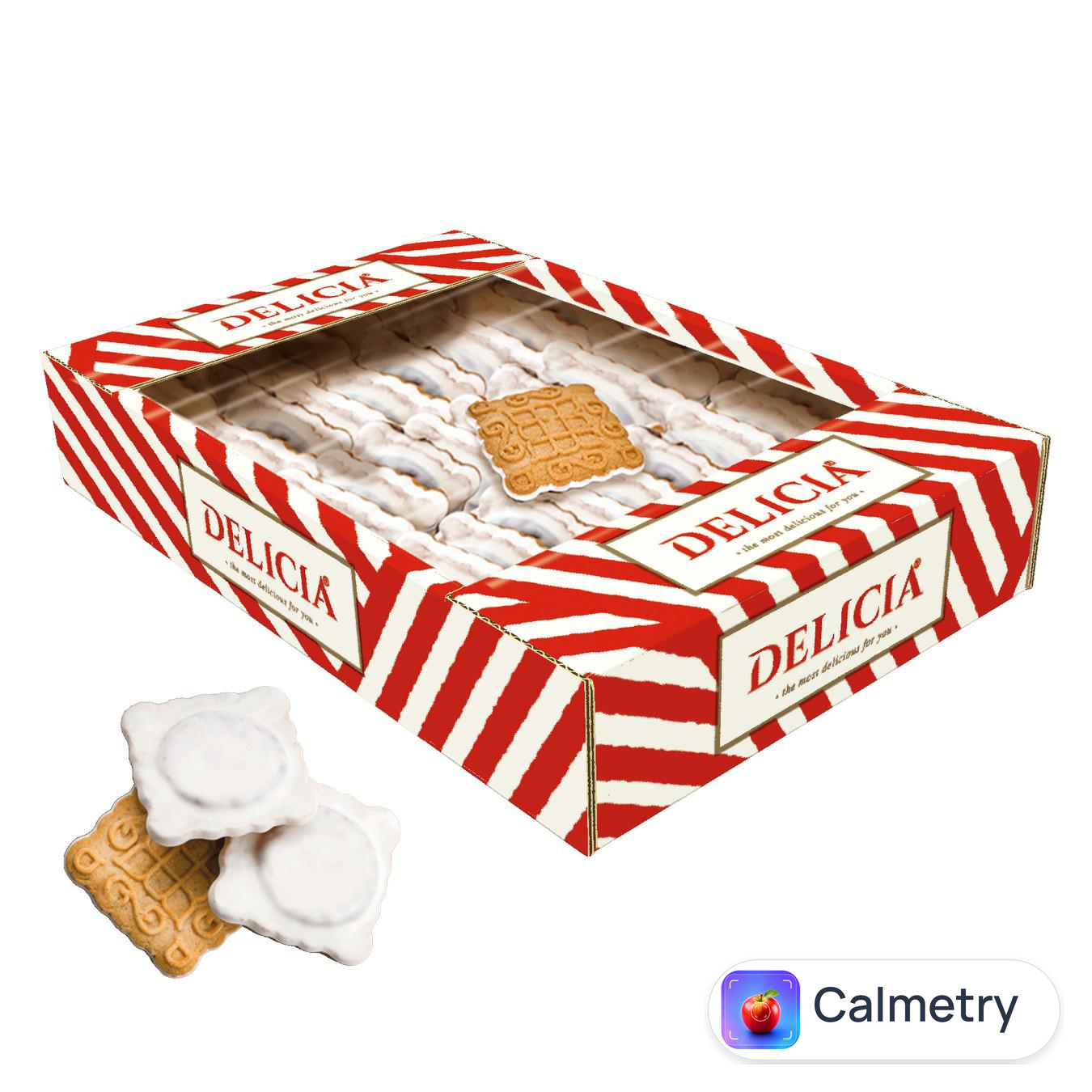 Печиво Delicia Маргаритка у молочній глазурі зі смаком чорної смородини 350г — фото продукту